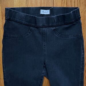 Madewell black denim the anywhere "jean" jogger in black size 27
